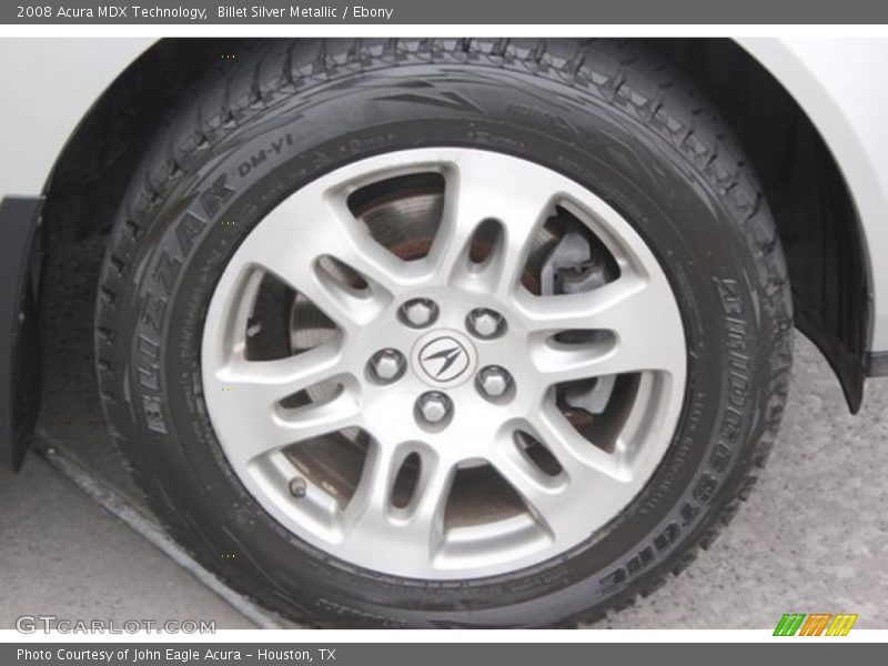 Billet Silver Metallic / Ebony 2008 Acura MDX Technology