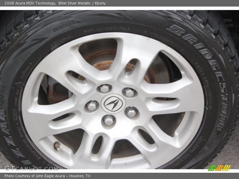 Billet Silver Metallic / Ebony 2008 Acura MDX Technology
