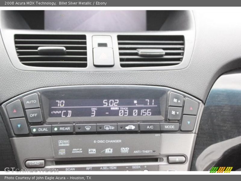 Billet Silver Metallic / Ebony 2008 Acura MDX Technology