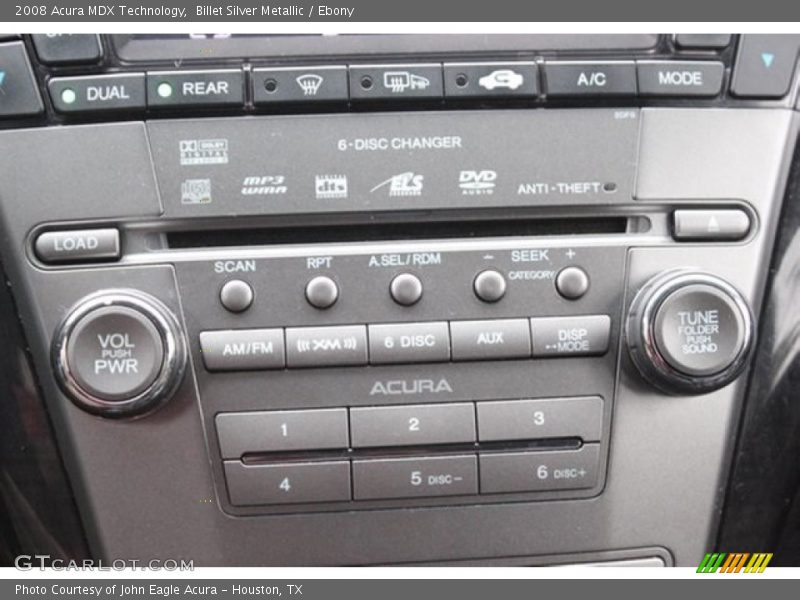 Billet Silver Metallic / Ebony 2008 Acura MDX Technology