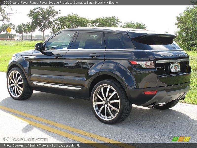 Sumatra Black Metallic / Ebony 2012 Land Rover Range Rover Evoque Prestige