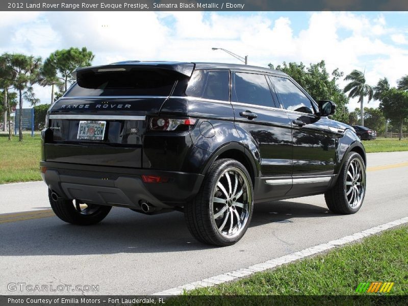 Sumatra Black Metallic / Ebony 2012 Land Rover Range Rover Evoque Prestige