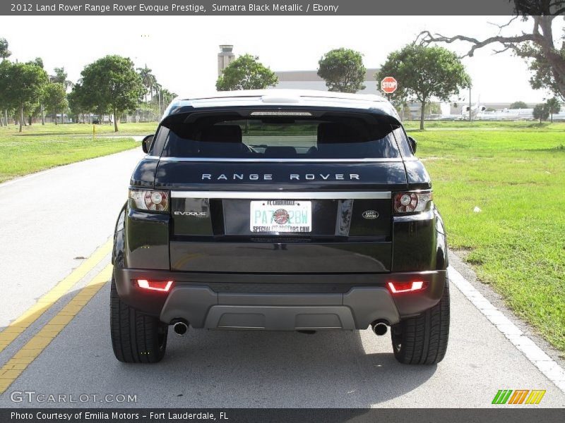 Sumatra Black Metallic / Ebony 2012 Land Rover Range Rover Evoque Prestige