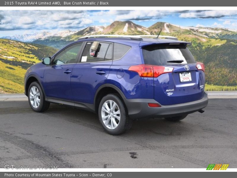Blue Crush Metallic / Black 2015 Toyota RAV4 Limited AWD