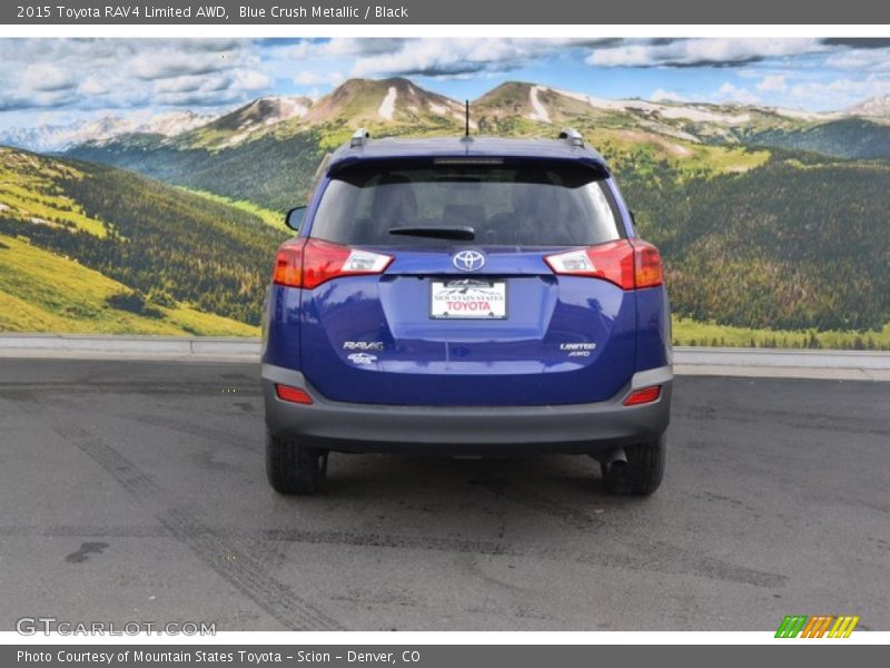 Blue Crush Metallic / Black 2015 Toyota RAV4 Limited AWD