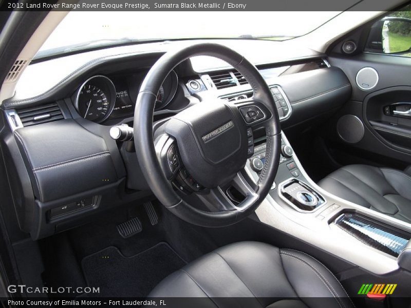 Dashboard of 2012 Range Rover Evoque Prestige