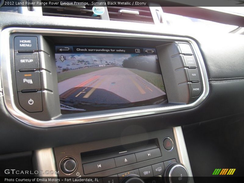 Controls of 2012 Range Rover Evoque Prestige