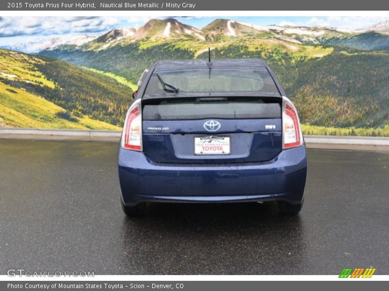 Nautical Blue Metallic / Misty Gray 2015 Toyota Prius Four Hybrid