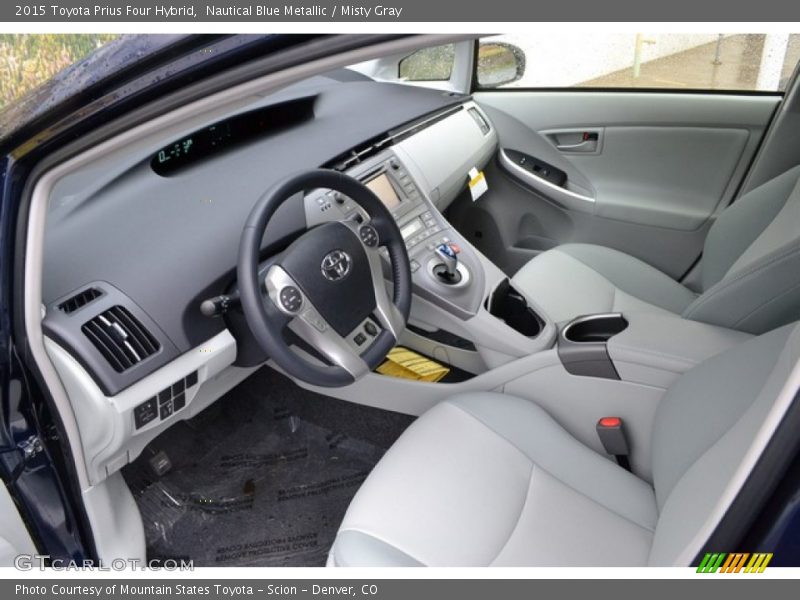 Nautical Blue Metallic / Misty Gray 2015 Toyota Prius Four Hybrid