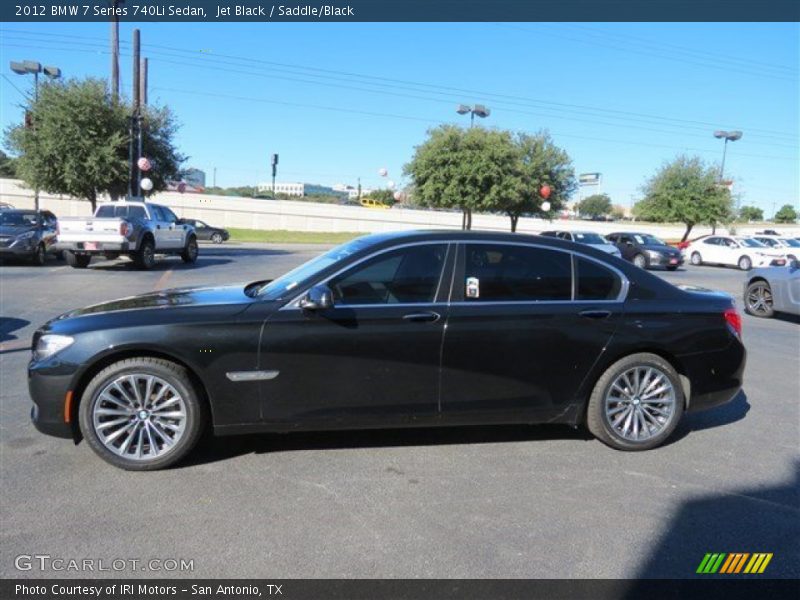 Jet Black / Saddle/Black 2012 BMW 7 Series 740Li Sedan