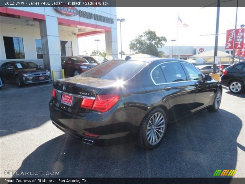 Jet Black / Saddle/Black 2012 BMW 7 Series 740Li Sedan