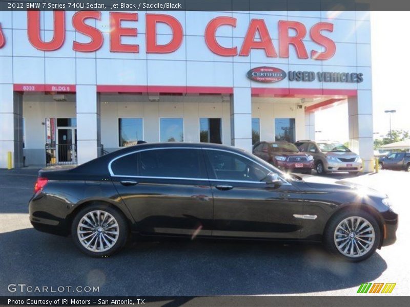Jet Black / Saddle/Black 2012 BMW 7 Series 740Li Sedan