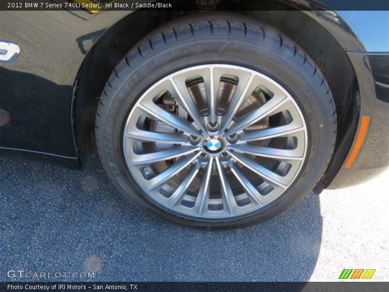 Jet Black / Saddle/Black 2012 BMW 7 Series 740Li Sedan