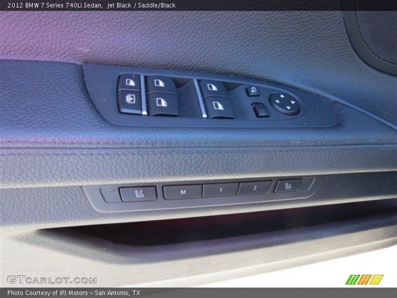 Jet Black / Saddle/Black 2012 BMW 7 Series 740Li Sedan