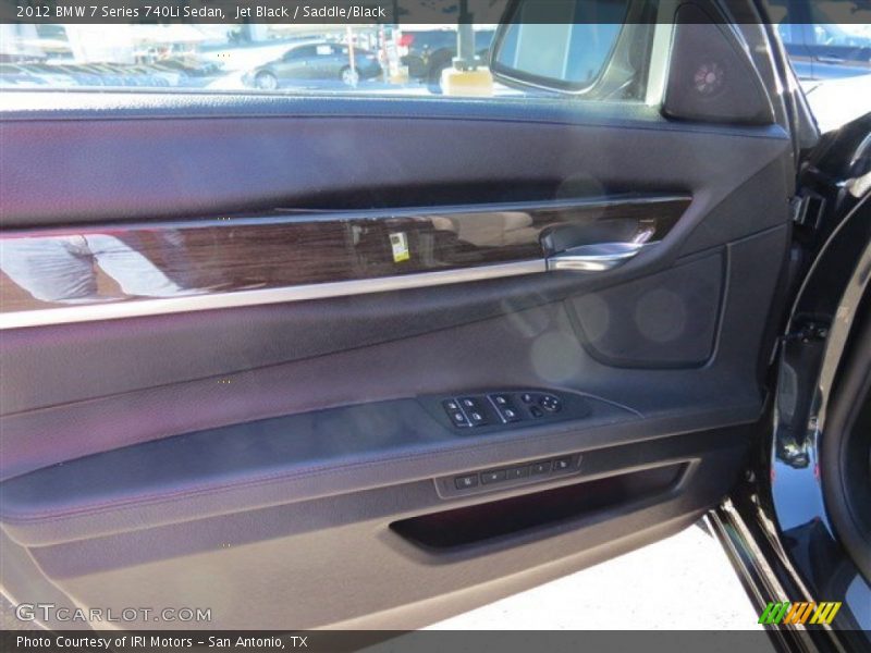 Jet Black / Saddle/Black 2012 BMW 7 Series 740Li Sedan