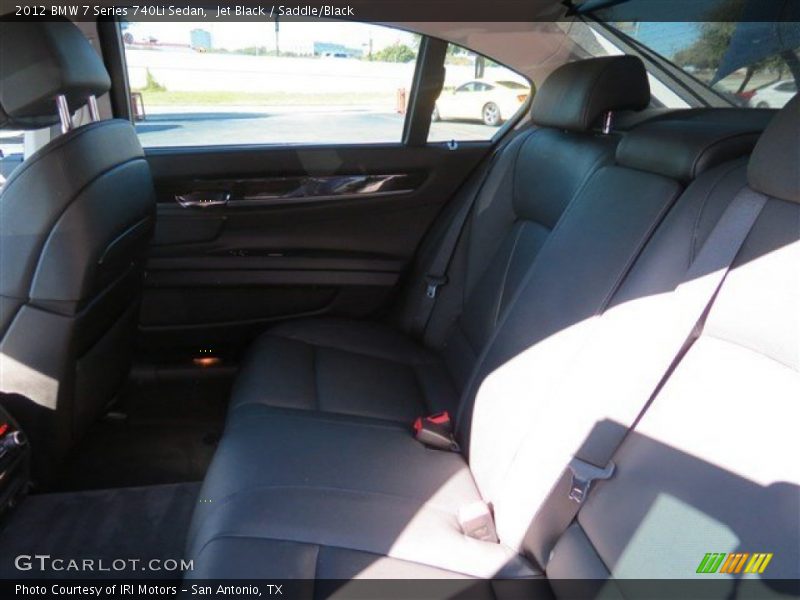 Jet Black / Saddle/Black 2012 BMW 7 Series 740Li Sedan
