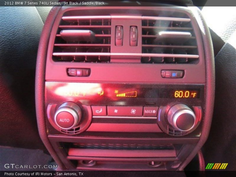 Jet Black / Saddle/Black 2012 BMW 7 Series 740Li Sedan