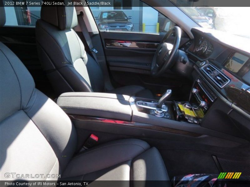 Jet Black / Saddle/Black 2012 BMW 7 Series 740Li Sedan
