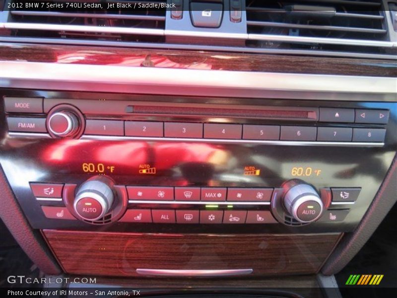 Jet Black / Saddle/Black 2012 BMW 7 Series 740Li Sedan