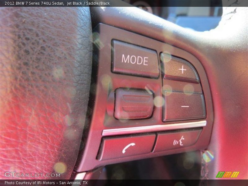 Jet Black / Saddle/Black 2012 BMW 7 Series 740Li Sedan