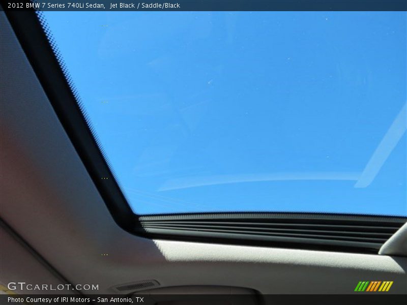Jet Black / Saddle/Black 2012 BMW 7 Series 740Li Sedan