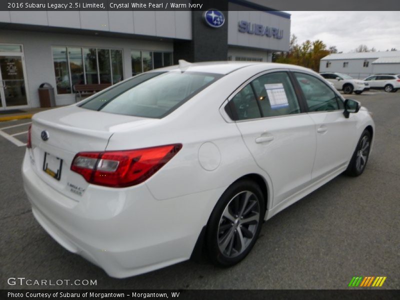 Crystal White Pearl / Warm Ivory 2016 Subaru Legacy 2.5i Limited