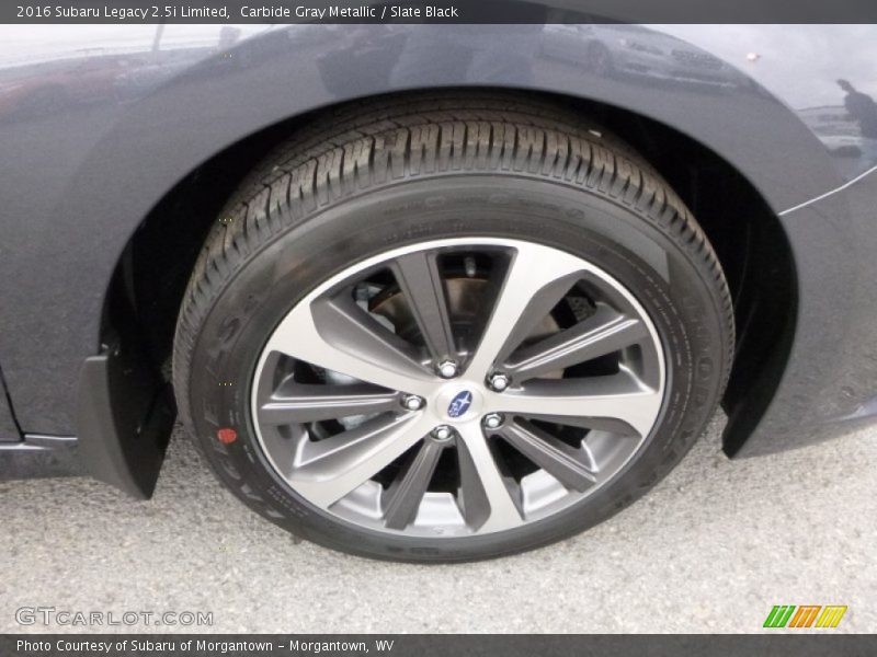 Carbide Gray Metallic / Slate Black 2016 Subaru Legacy 2.5i Limited