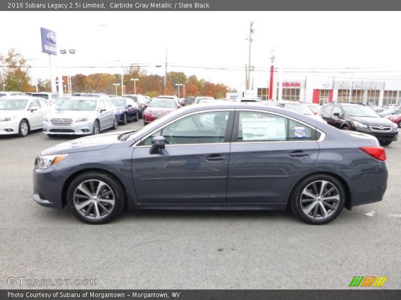 Carbide Gray Metallic / Slate Black 2016 Subaru Legacy 2.5i Limited