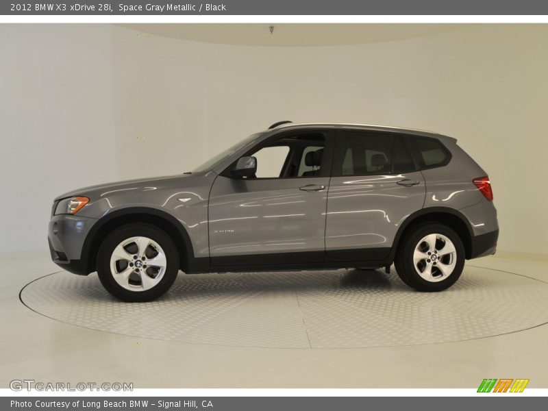 Space Gray Metallic / Black 2012 BMW X3 xDrive 28i