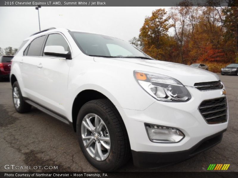 Summit White / Jet Black 2016 Chevrolet Equinox LT AWD