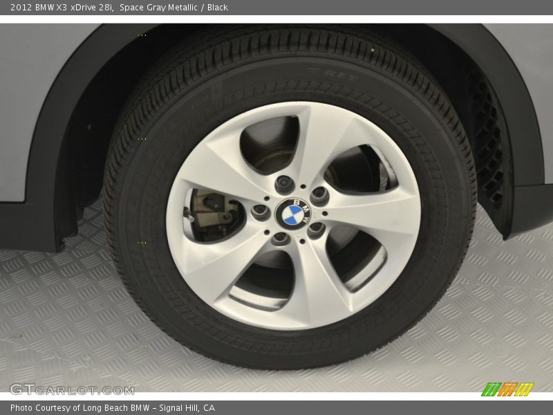 Space Gray Metallic / Black 2012 BMW X3 xDrive 28i