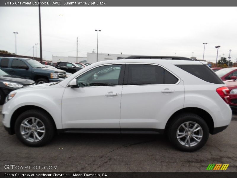 Summit White / Jet Black 2016 Chevrolet Equinox LT AWD
