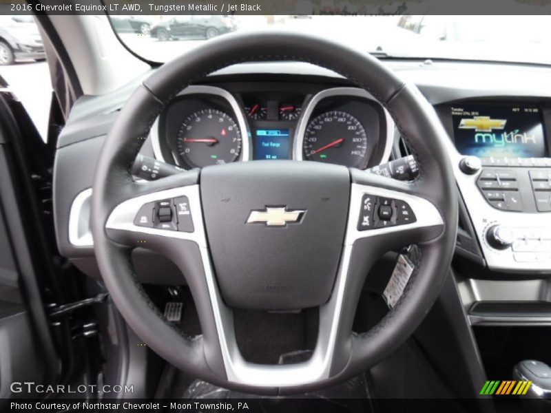 Tungsten Metallic / Jet Black 2016 Chevrolet Equinox LT AWD