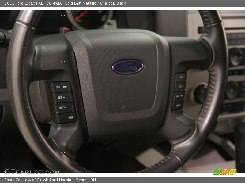 Gold Leaf Metallic / Charcoal Black 2011 Ford Escape XLT V6 4WD