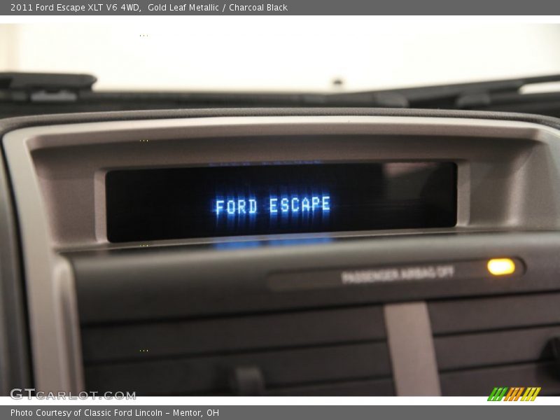 Gold Leaf Metallic / Charcoal Black 2011 Ford Escape XLT V6 4WD