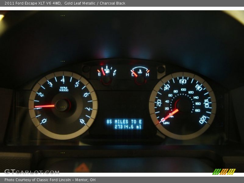 Gold Leaf Metallic / Charcoal Black 2011 Ford Escape XLT V6 4WD