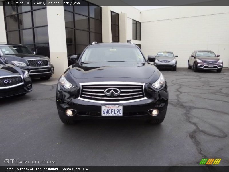 Malbec Black / Java 2012 Infiniti FX 35 AWD