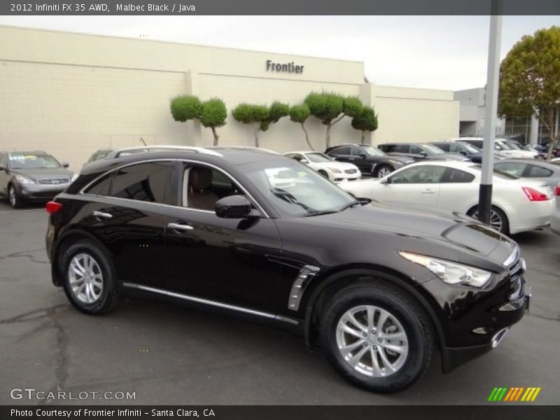 Malbec Black / Java 2012 Infiniti FX 35 AWD