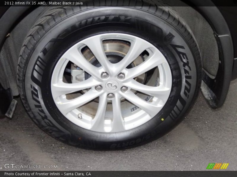 Malbec Black / Java 2012 Infiniti FX 35 AWD