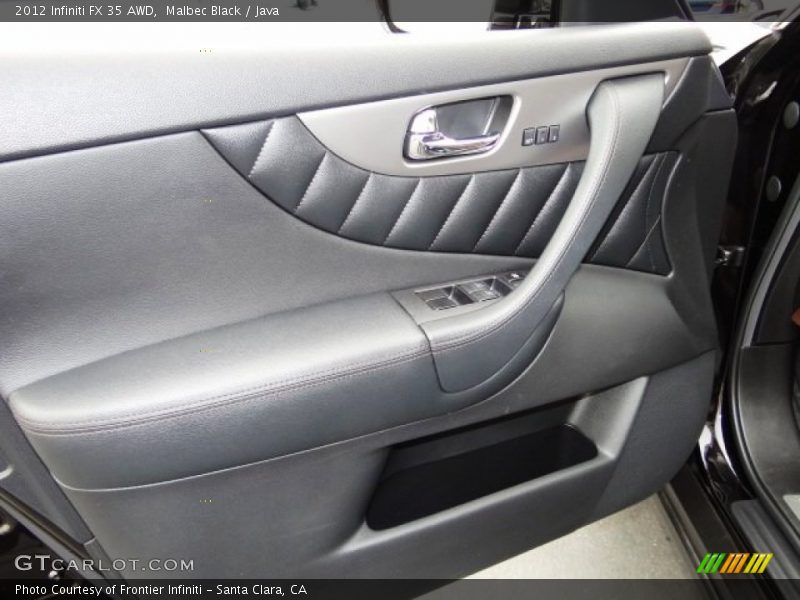 Malbec Black / Java 2012 Infiniti FX 35 AWD