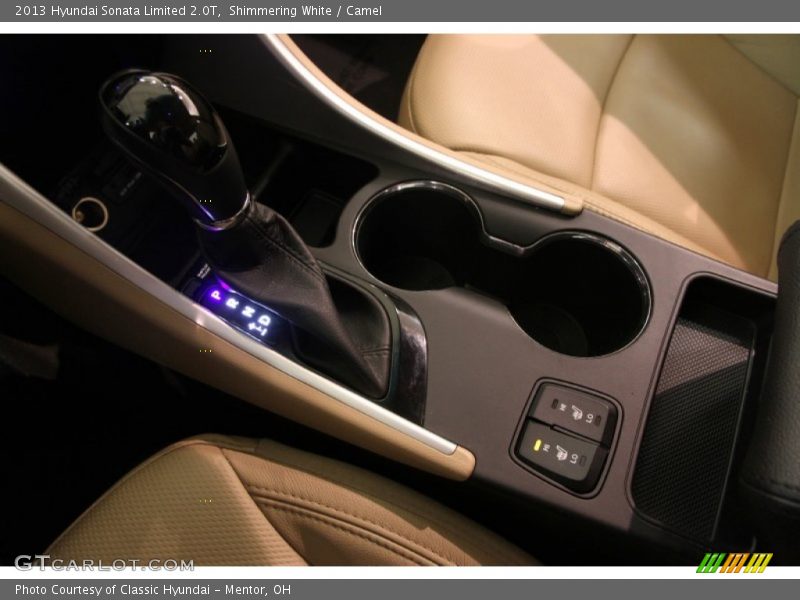 Shimmering White / Camel 2013 Hyundai Sonata Limited 2.0T
