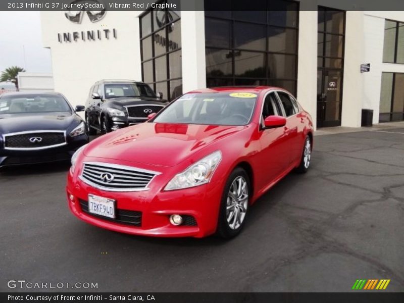 Vibrant Red / Graphite 2013 Infiniti G 37 Journey Sedan