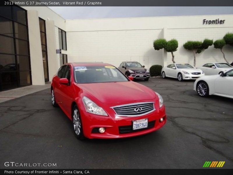 Vibrant Red / Graphite 2013 Infiniti G 37 Journey Sedan