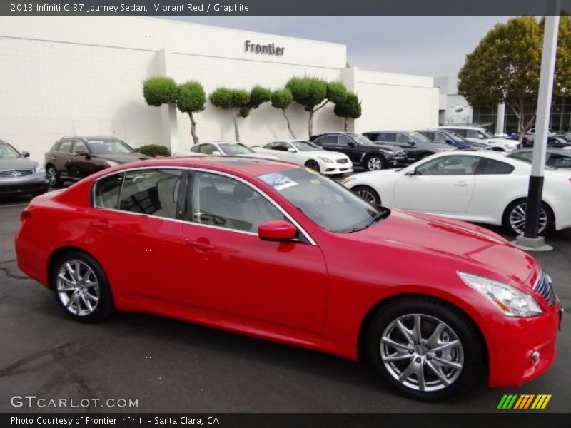 Vibrant Red / Graphite 2013 Infiniti G 37 Journey Sedan