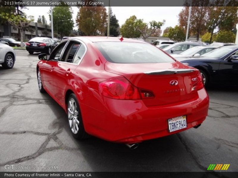 Vibrant Red / Graphite 2013 Infiniti G 37 Journey Sedan