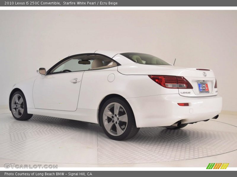 Starfire White Pearl / Ecru Beige 2010 Lexus IS 250C Convertible
