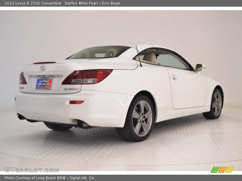 Starfire White Pearl / Ecru Beige 2010 Lexus IS 250C Convertible