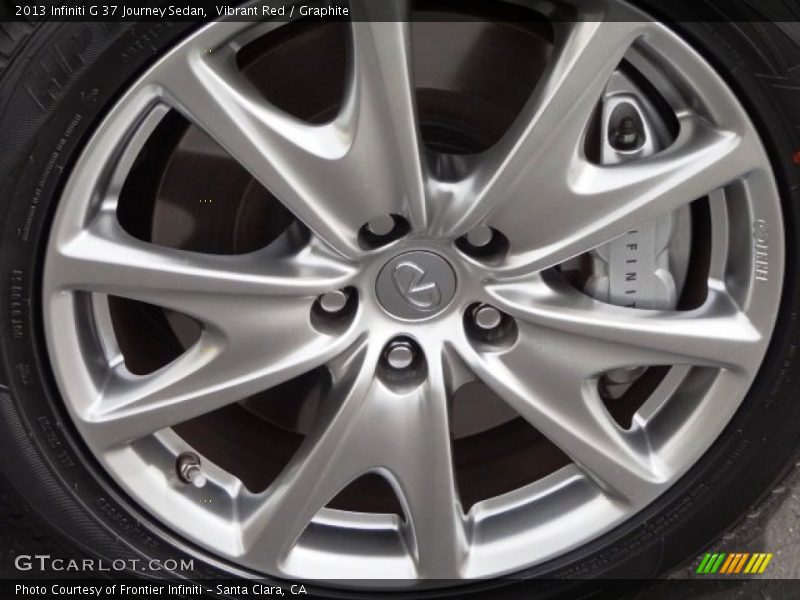 Vibrant Red / Graphite 2013 Infiniti G 37 Journey Sedan