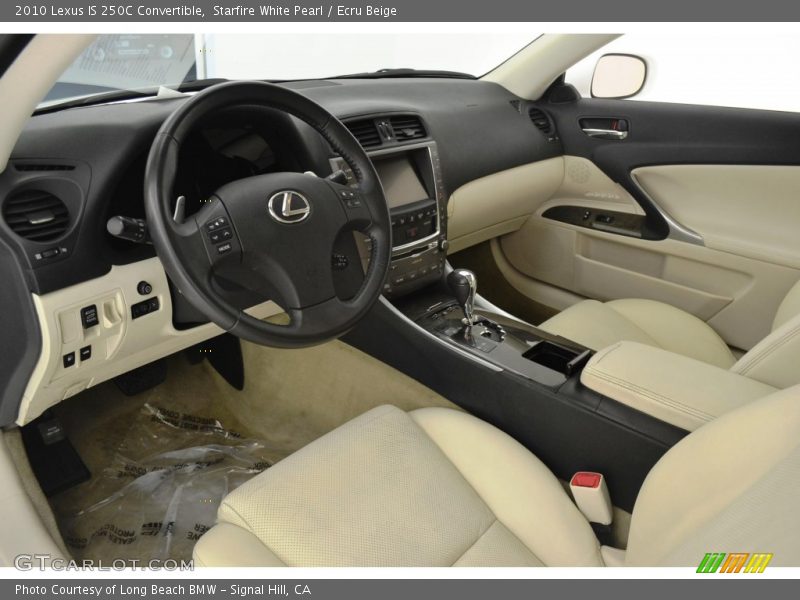 Starfire White Pearl / Ecru Beige 2010 Lexus IS 250C Convertible