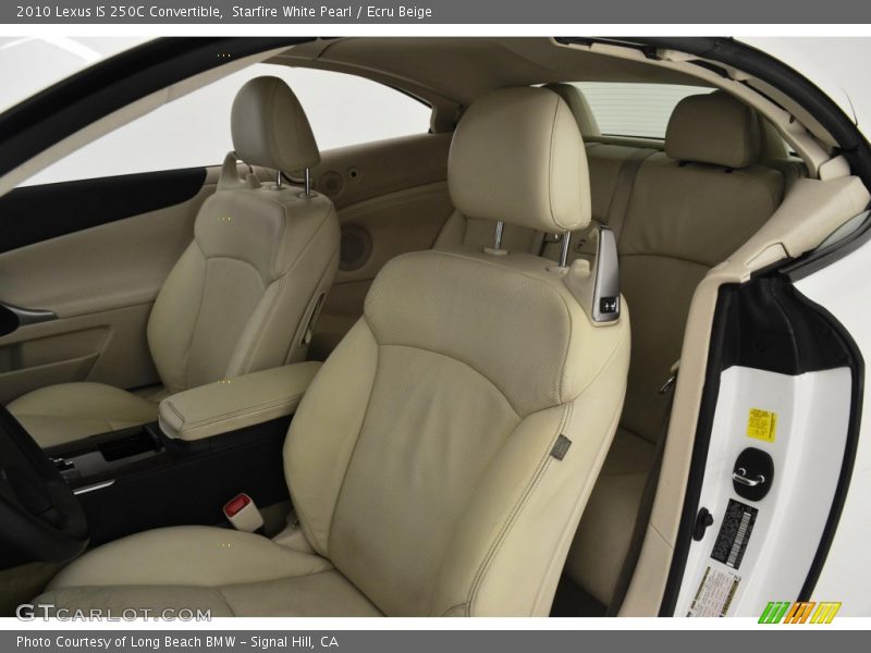Starfire White Pearl / Ecru Beige 2010 Lexus IS 250C Convertible